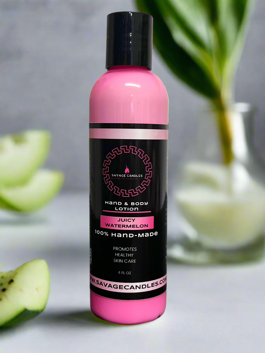 Savage Candles Premium Hand & Body Lotion Savage Candles LLC Juicy Watermelon 4oz