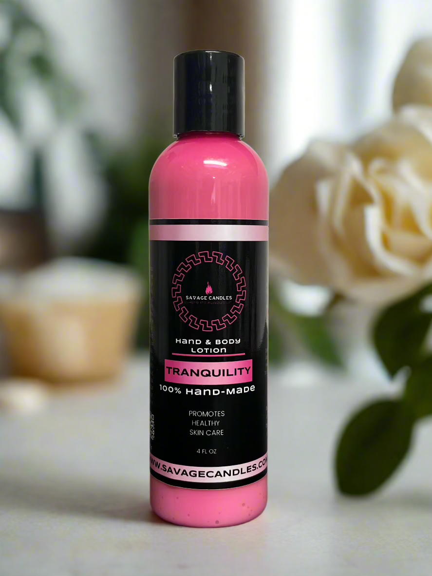 Savage Candles Premium Hand & Body Lotion Savage Candles LLC Tranquility 4oz