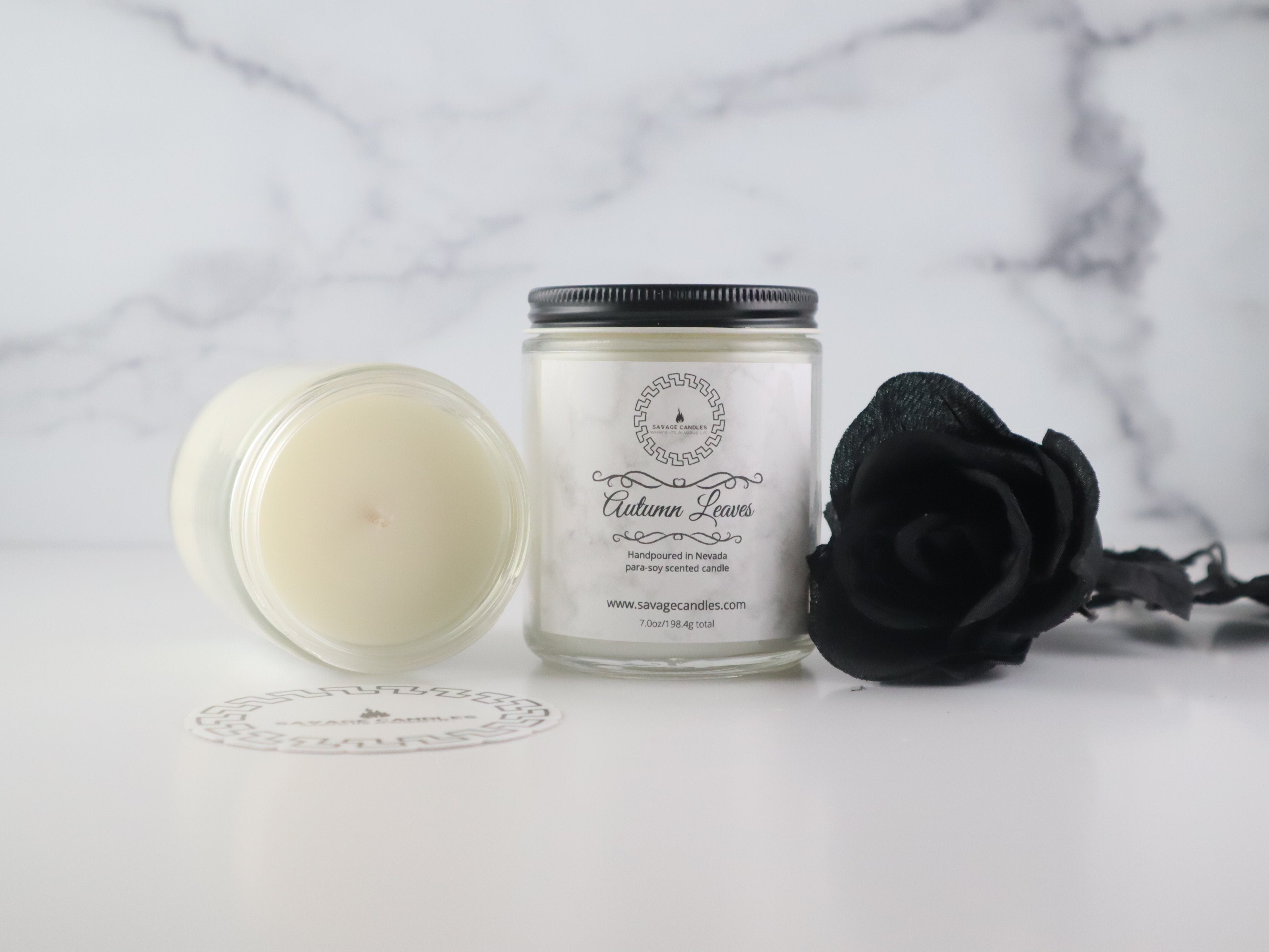 Autumn Leaves Wax Melts Savage Candles 7 oz candle