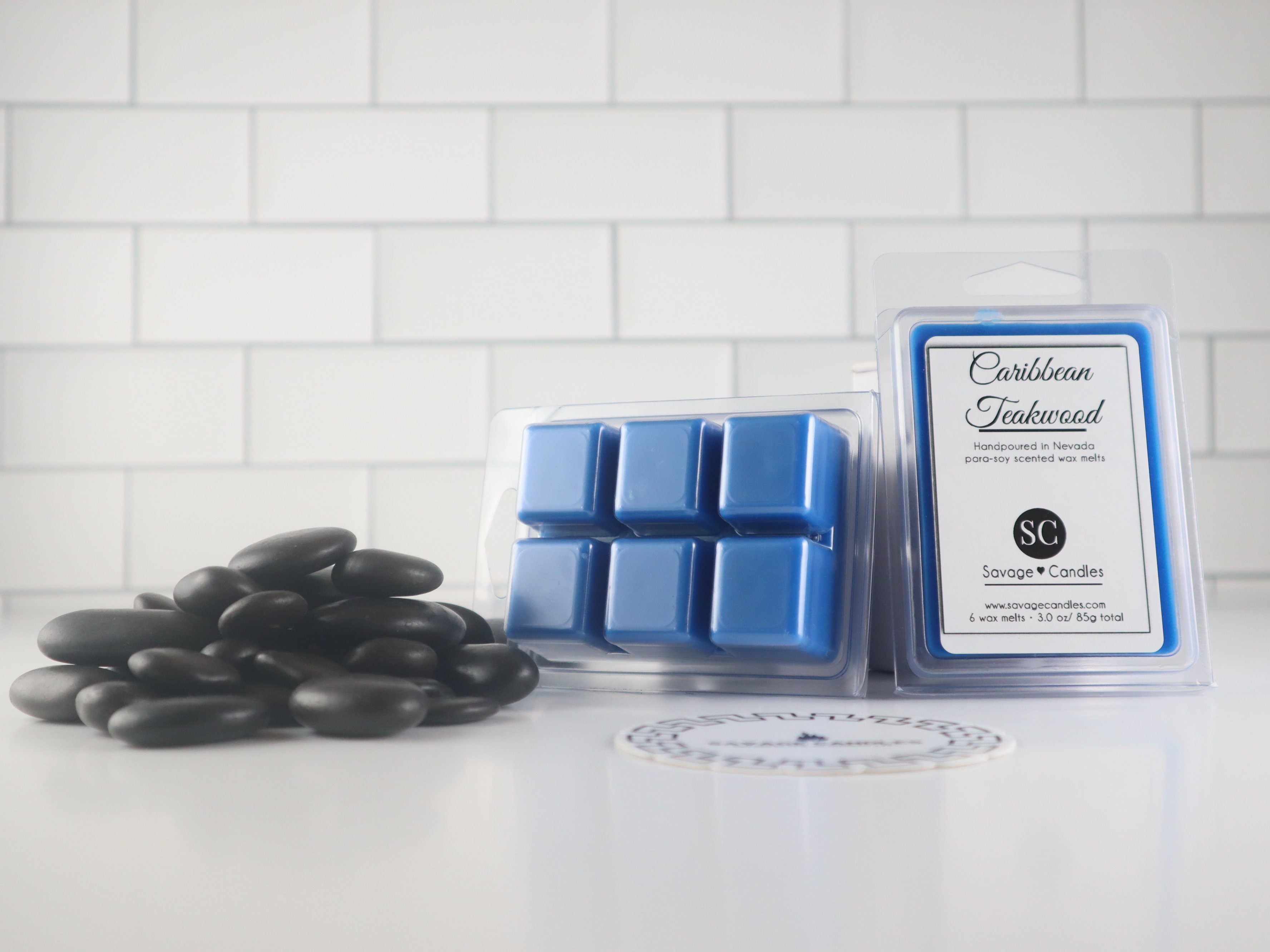 Caribbean Teakwood Wax Melts Savage Candles LLC