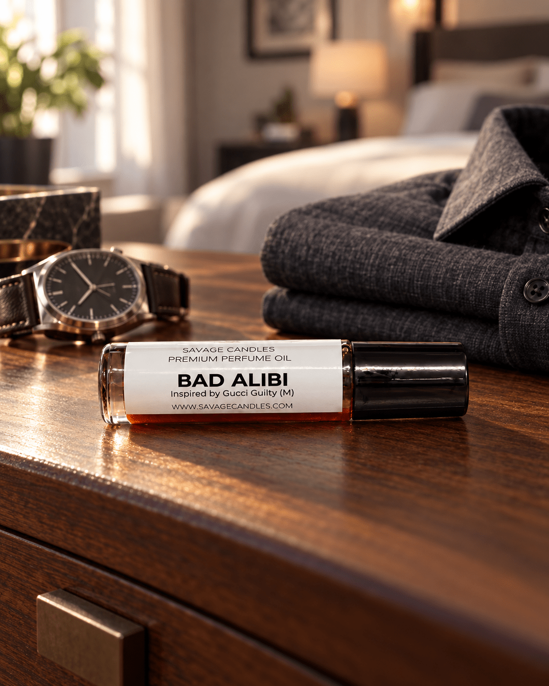 Savage Premium Body Oils Perfume & Cologne Savage Candles LLC Bad Alibi Inspired by Gucci Guilty (M) 