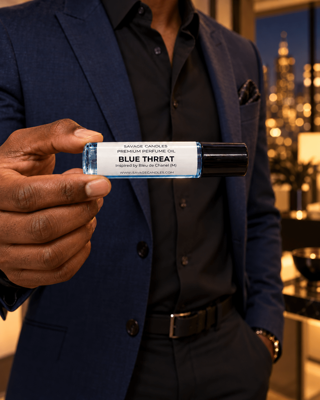 Savage Premium Body Oils Perfume & Cologne Savage Candles LLC Blue Threat Inspired by Bleu De Chanel (M) 