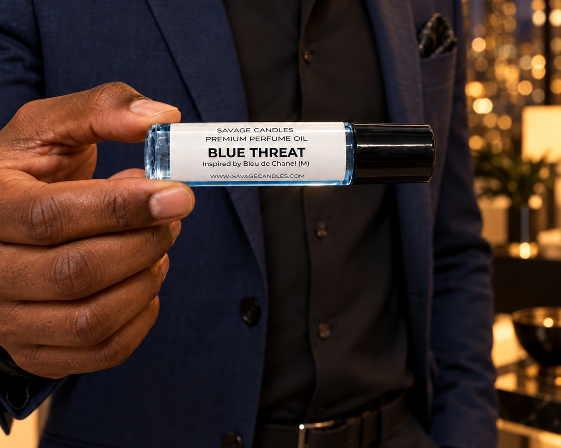Blue Threat roll-on perfume oil inspired by Bleu de Chanel