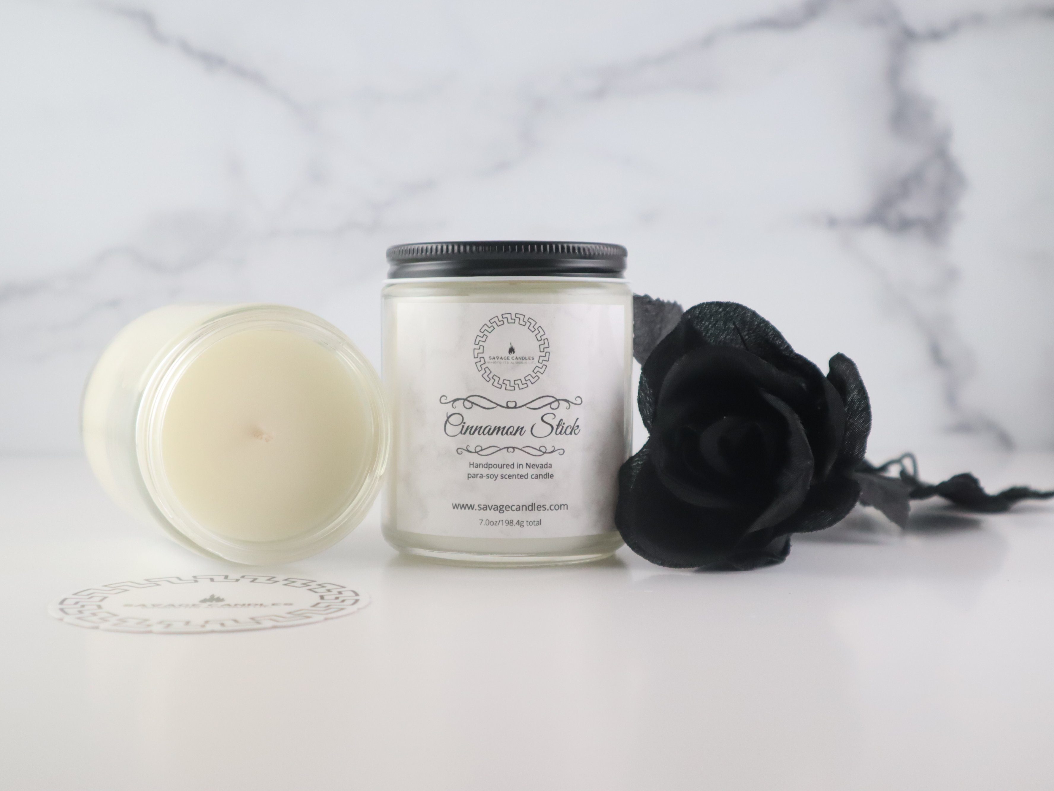 Cinnamon Stick SavageCandles 7 oz Candle, 