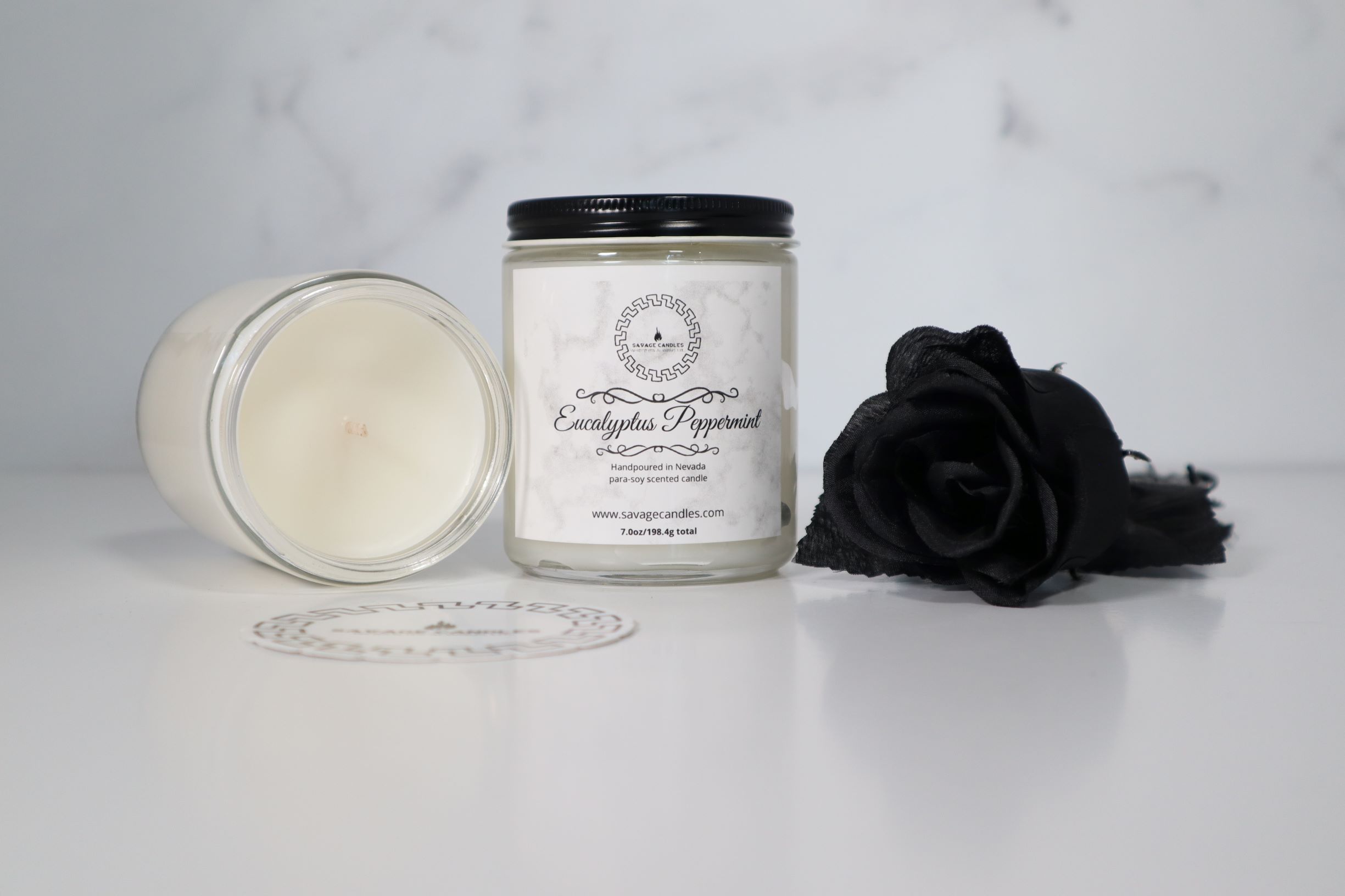Eucalyptus Peppermint Wax Melts Savage Candles 7oz Candle 