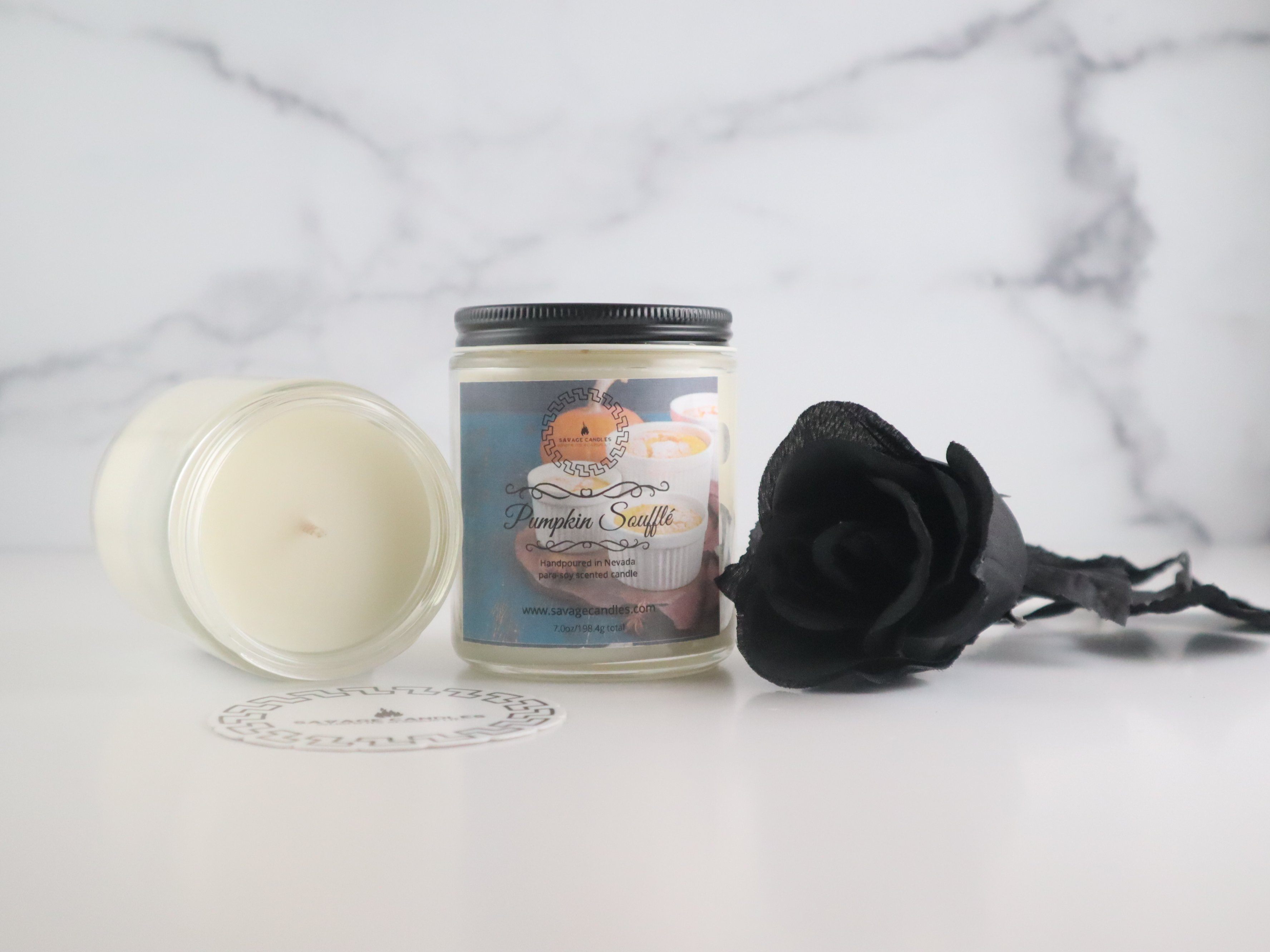 Pumpkin Soufflé Wax Melts SavageCandles 7oz Candle 