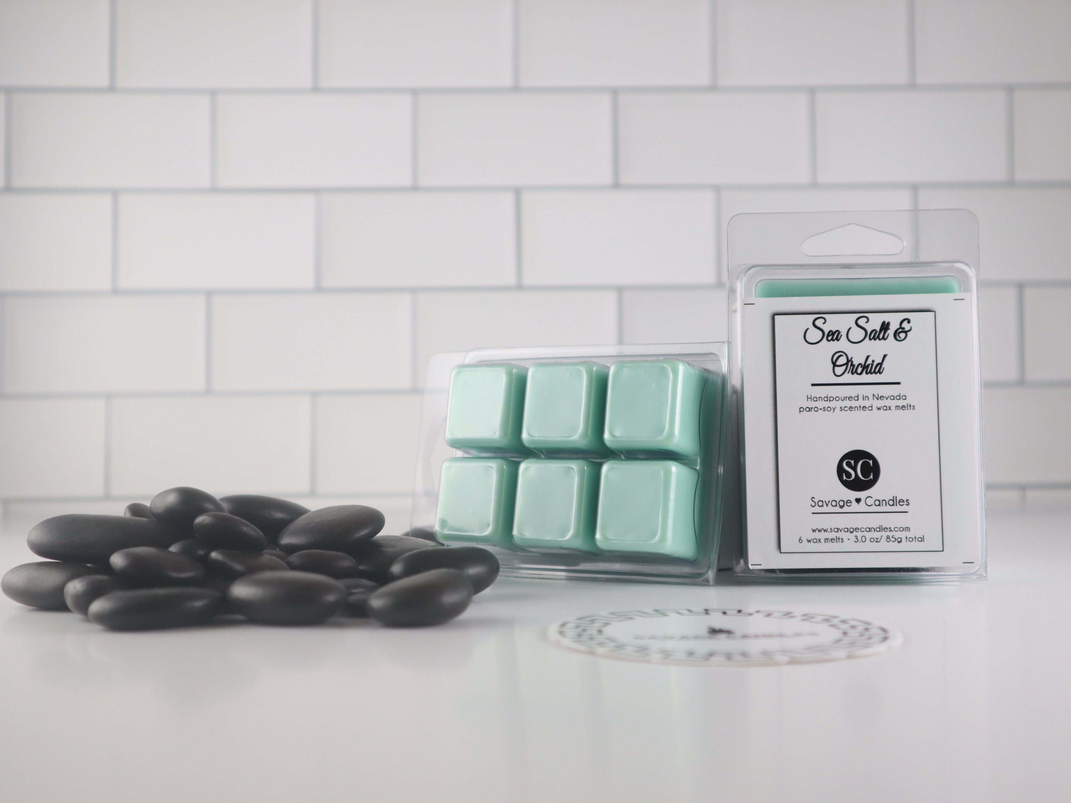 Sea Salt & Orchid Wax Melt Wax Melts SavageCandles 3oz Wax Melt 