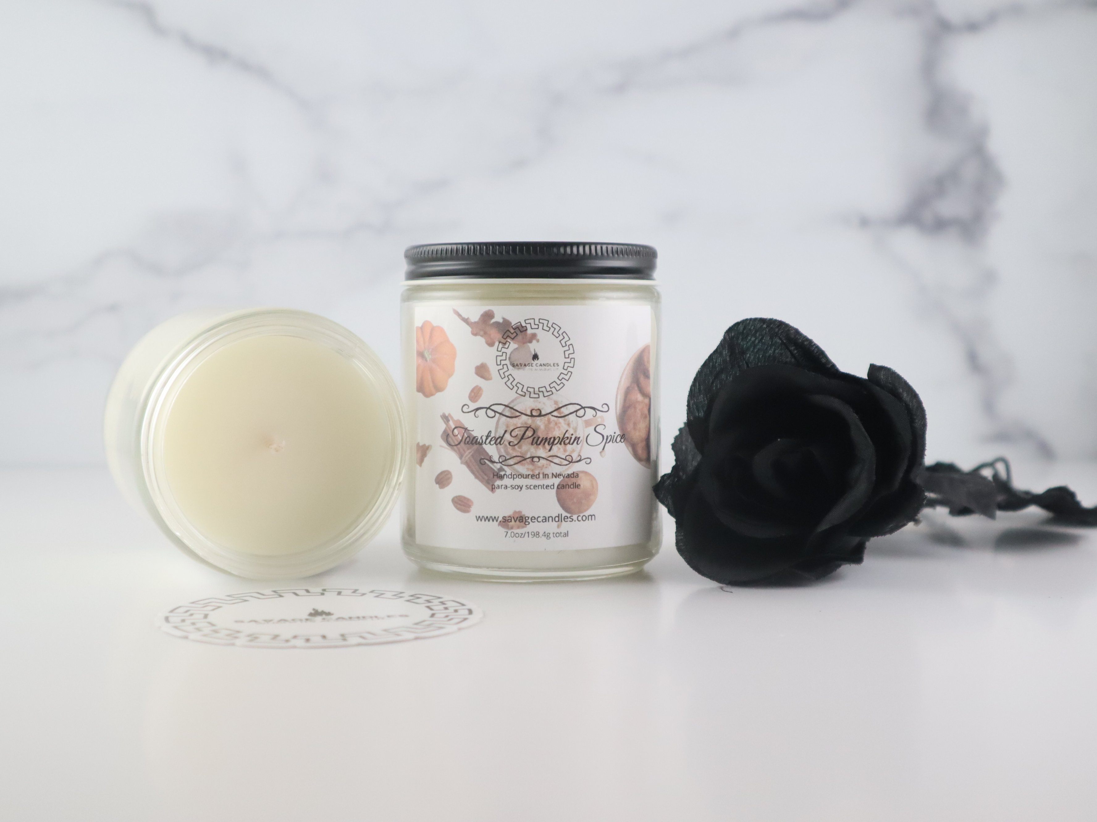 Toasted Pumpkin Spice Wax Melts Savage Candles 7oz Candle 