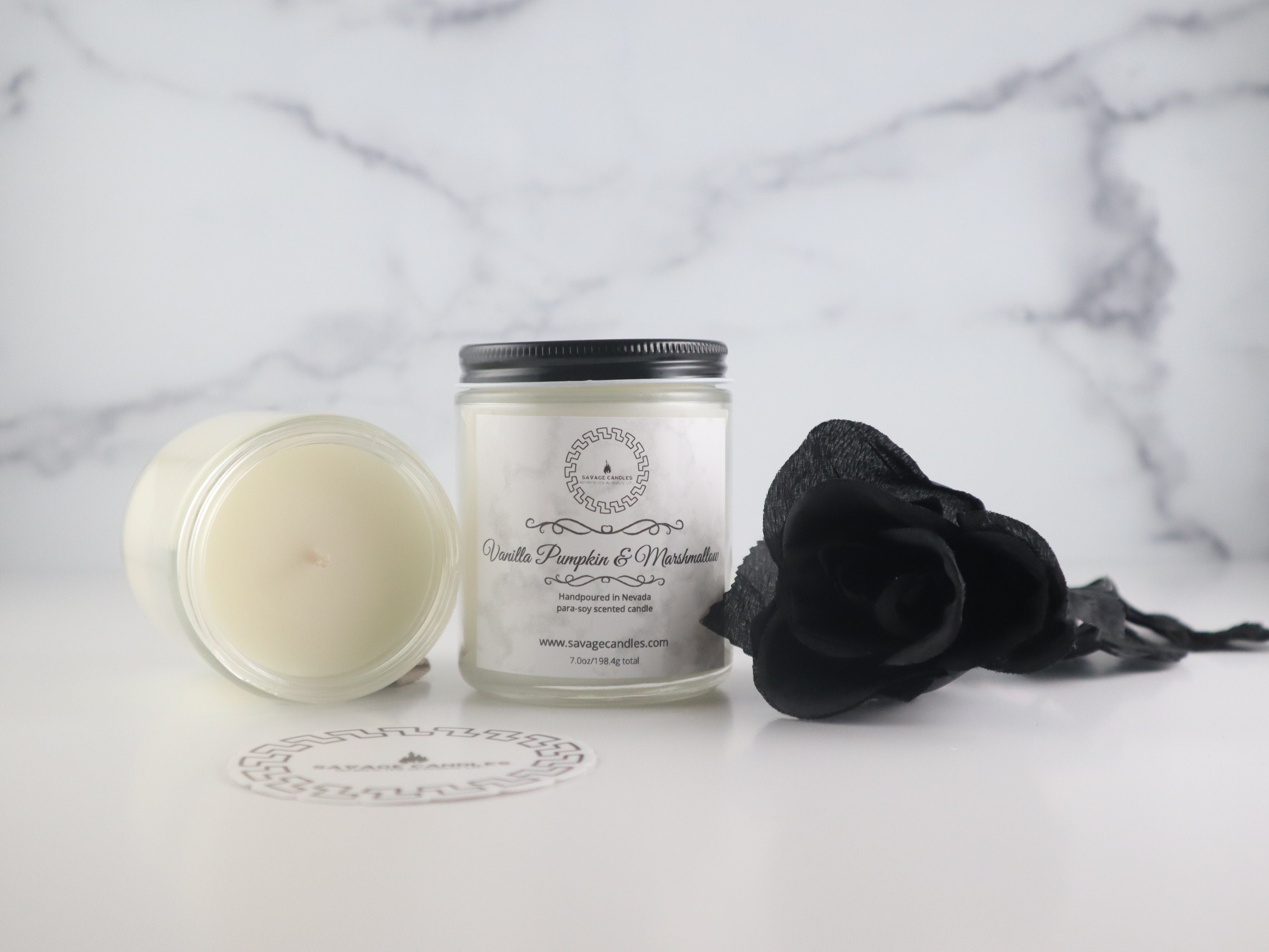 Vanilla Pumpkin Marshmallow Wax Melts SavageCandles 7oz Candle 
